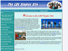 Tablet Screenshot of ldssinglessite.com